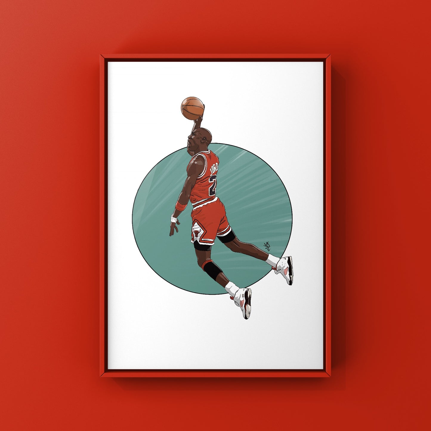 Michael Jordan Slam Dunk Print