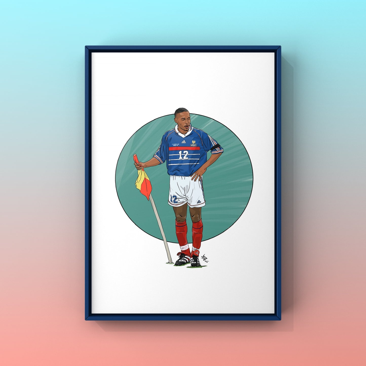 Thierry Henry France ‘98 Print