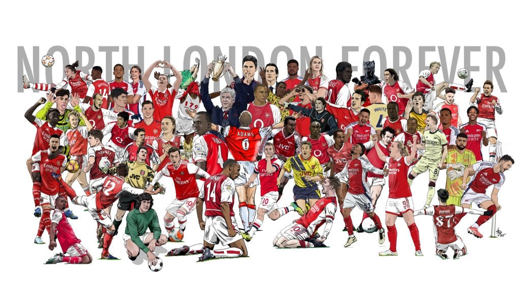 Arsenal Legends Collage