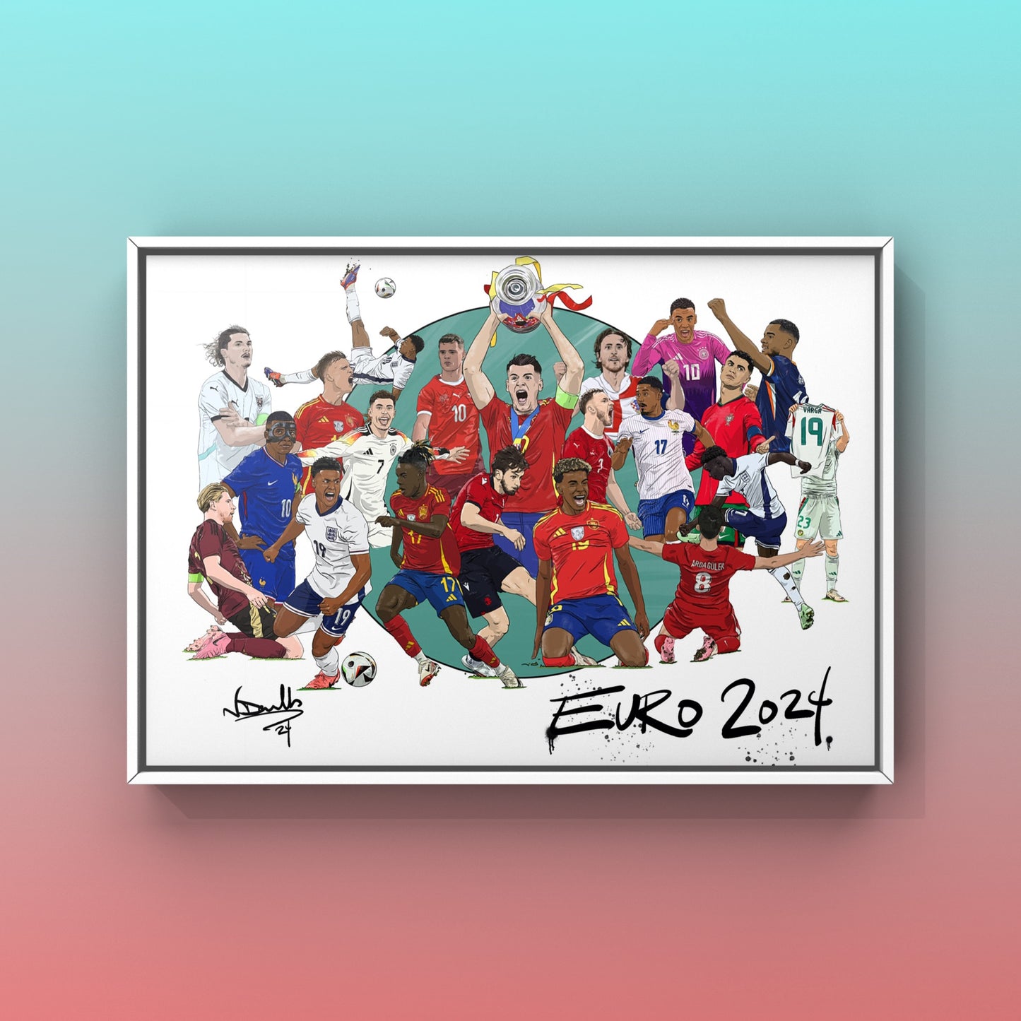 Euro 24 Collage Print