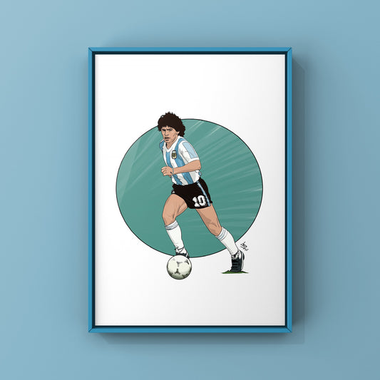 Maradonna A4 print