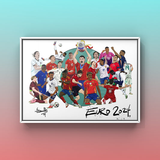 Euro 24 Collage Print